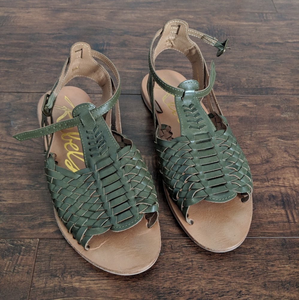 Sold - All leather women's Huarache sandals